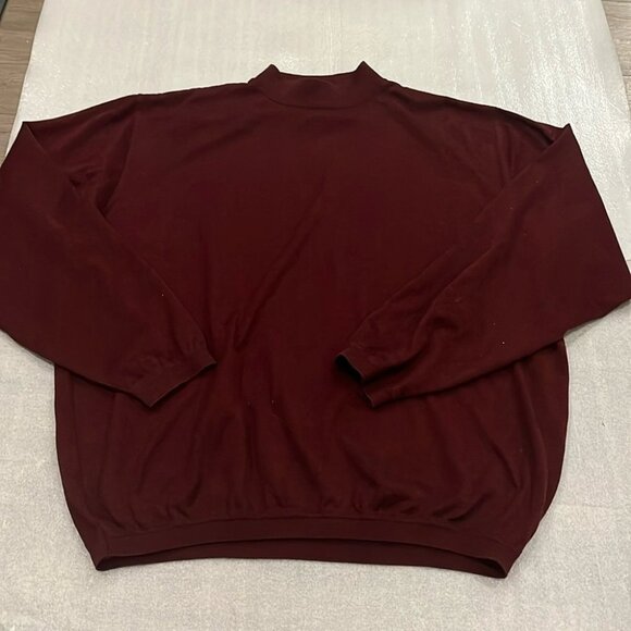 St Croix Other - [XL] VTG St Croix Sweater Mens Burgundy Pullover Ribbed Knit Long Sleeve Stretch